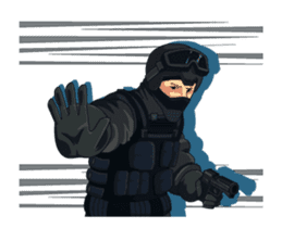 SWAT Operation Start! Animated sticker #13857324