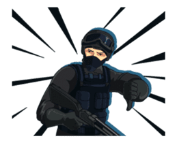 SWAT Operation Start! Animated sticker #13857334