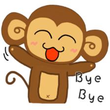 Lazy Lazy Monkey 3 sticker #13858183