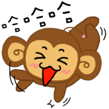 Lazy Lazy Monkey 3 sticker #13858187