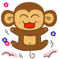 Lazy Lazy Monkey 3 sticker #13858202