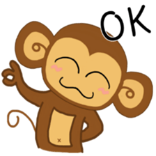 Lazy Lazy Monkey 3 sticker #13858206