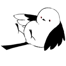 corocoro long-tailed bushtit sticker #13858809