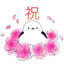 corocoro long-tailed bushtit sticker #13858829