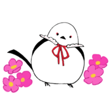corocoro long-tailed bushtit sticker #13858840