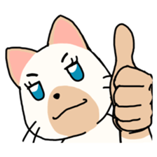 tyoi yantya neko - japanese sticker #13859004