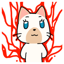 tyoi yantya neko - japanese sticker #13859033