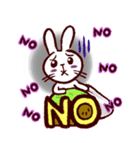 naughty rabbite 'Popo' (animation) sticker #13859185
