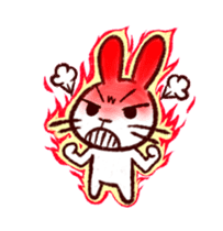 naughty rabbite 'Popo' (animation) sticker #13859186