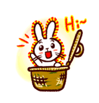 naughty rabbite 'Popo' (animation) sticker #13859187