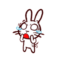 naughty rabbite 'Popo' (animation) sticker #13859189