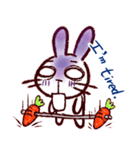 naughty rabbite 'Popo' (animation) sticker #13859190