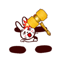 naughty rabbite 'Popo' (animation) sticker #13859199