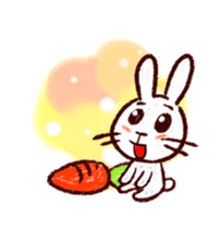 naughty rabbite 'Popo' (animation) sticker #13859202
