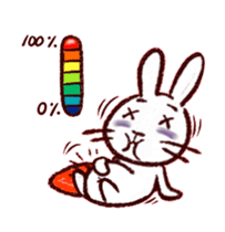 naughty rabbite 'Popo' (animation) sticker #13859203
