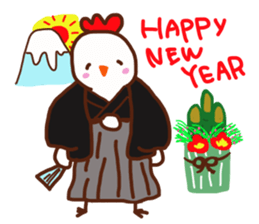 Protagonist chickens sticker #13859223