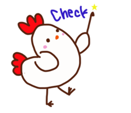 Protagonist chickens sticker #13859235