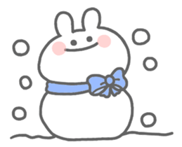 rabbit's winter sticker #13859335