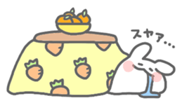 rabbit's winter sticker #13859338