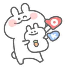 rabbit's winter sticker #13859340