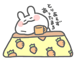 rabbit's winter sticker #13859344