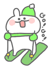 rabbit's winter sticker #13859345