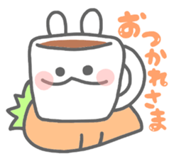 rabbit's winter sticker #13859346