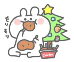 rabbit's winter sticker #13859354