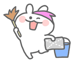 rabbit's winter sticker #13859355