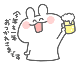 rabbit's winter sticker #13859357