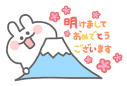 rabbit's winter sticker #13859361