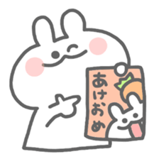 rabbit's winter sticker #13859363