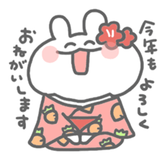 rabbit's winter sticker #13859364