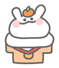 rabbit's winter sticker #13859367