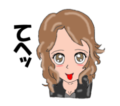 I LOVE American Motorcycle!! For Lady sticker #13859521