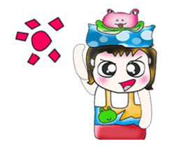 Hello! My name is Hanaka. I love frog!! sticker #13859550