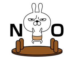 Stubborn Rabbit sticker #13859897