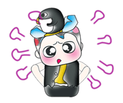 Hello! My name is Shiba. I love Penguin! sticker #13859980
