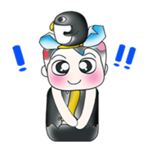 Hello! My name is Shiba. I love Penguin! sticker #13859984