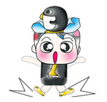 Hello! My name is Shiba. I love Penguin! sticker #13859987