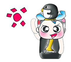 Hello! My name is Shiba. I love Penguin! sticker #13859990