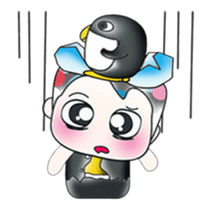 Hello! My name is Shiba. I love Penguin! sticker #13859993
