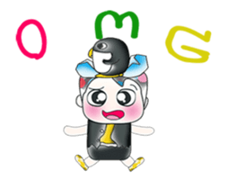 Hello! My name is Shiba. I love Penguin! sticker #13859997