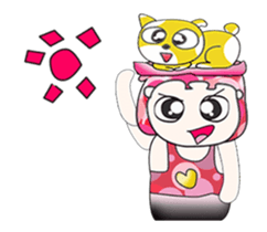 Hello!! my name is Yagami. I love cat!! sticker #13860174