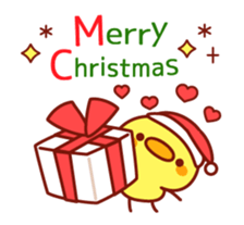 Message Chick animation(winter) sticker #13860442