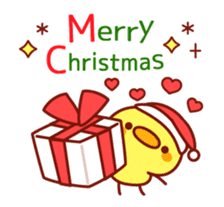 Message Chick animation(winter) sticker #13860442