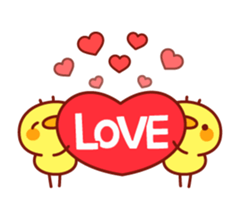 Message Chick animation(winter) sticker #13860444