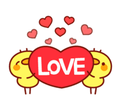 Message Chick animation(winter) sticker #13860444