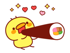 Message Chick animation(winter) sticker #13860445
