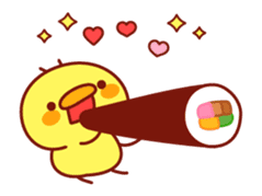 Message Chick animation(winter) sticker #13860445